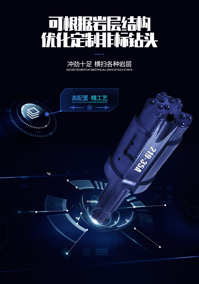 米数多潜孔钻头 提供高中低风压潜孔钻头 潜孔冲击器 等优质采掘钻具