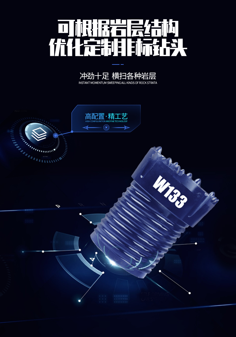 米数多潜孔钻头 提供高中低风压潜孔钻头 潜孔冲击器 等优质采掘钻具