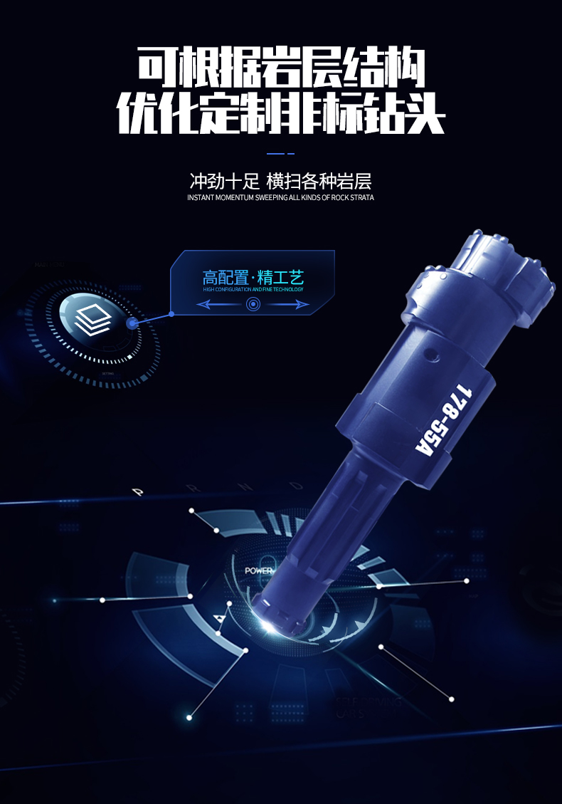 米数多潜孔钻头 提供高中低风压潜孔钻头 潜孔冲击器 等优质采掘钻具