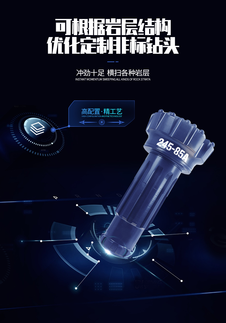 米数多潜孔钻头 提供高中低风压潜孔钻头 潜孔冲击器 等优质采掘钻具