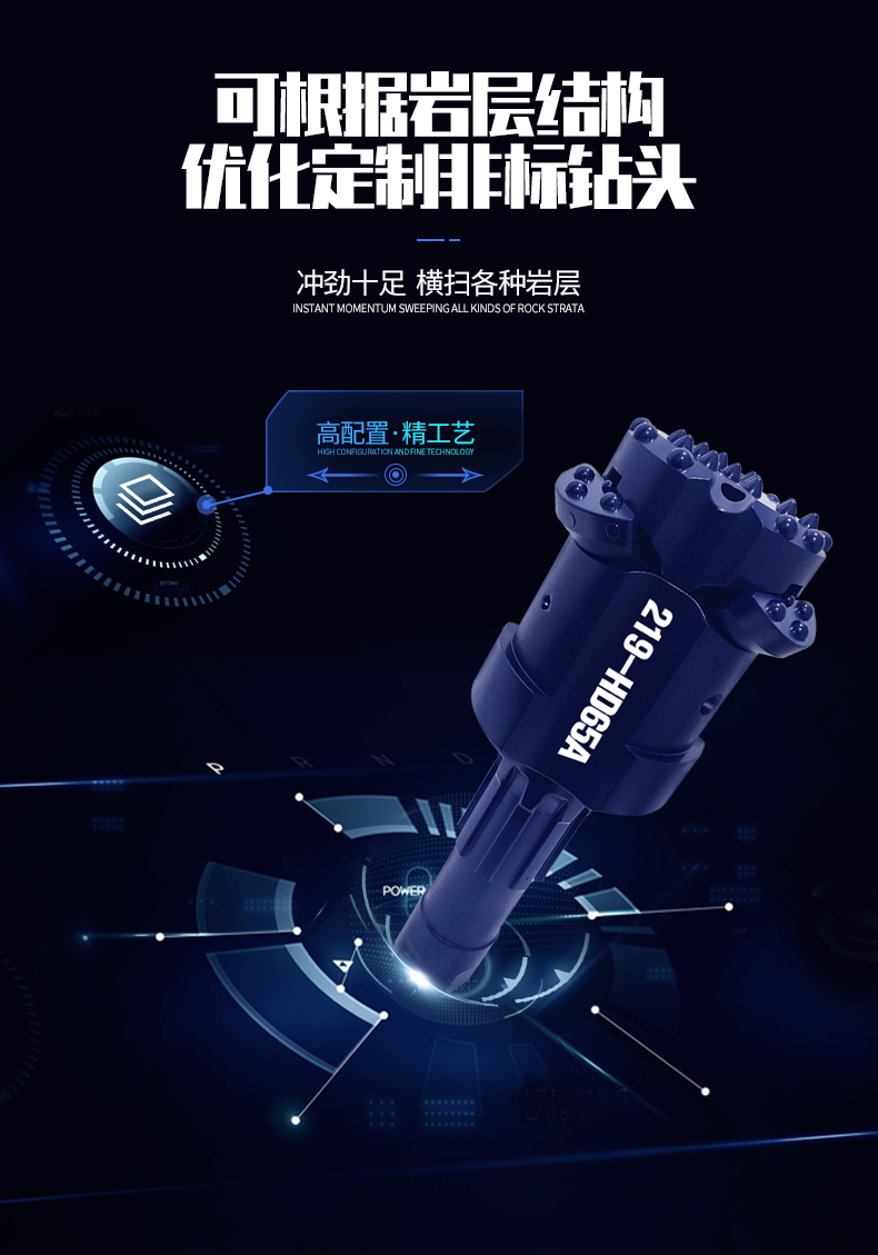 米数多潜孔钻头 提供高中低风压潜孔钻头 潜孔冲击器 等优质采掘钻具