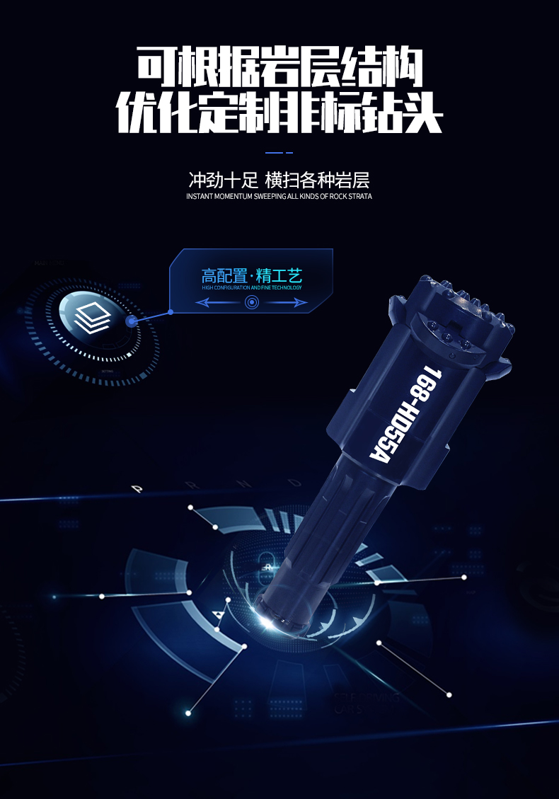 米数多潜孔钻头 提供高中低风压潜孔钻头 潜孔冲击器 等优质采掘钻具